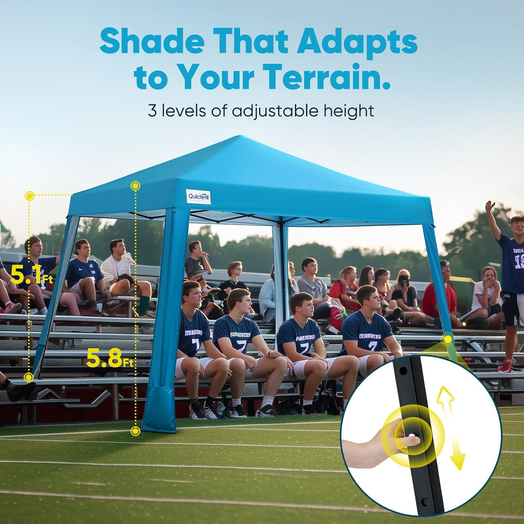 10x10 Pop Up Canopy Tent Lightweight, Portable, and Versatile and Sporting Events with Sun Protection and Easy Setup