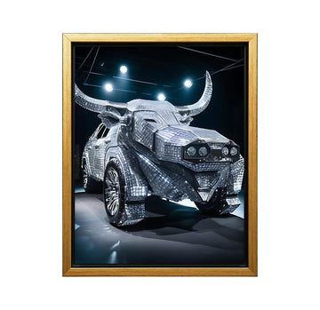Diamond Car Canvas Poster - Artistic Print Featuring Luxury Vehicle with Diamond Theme, Modern Wall Decor for Garage