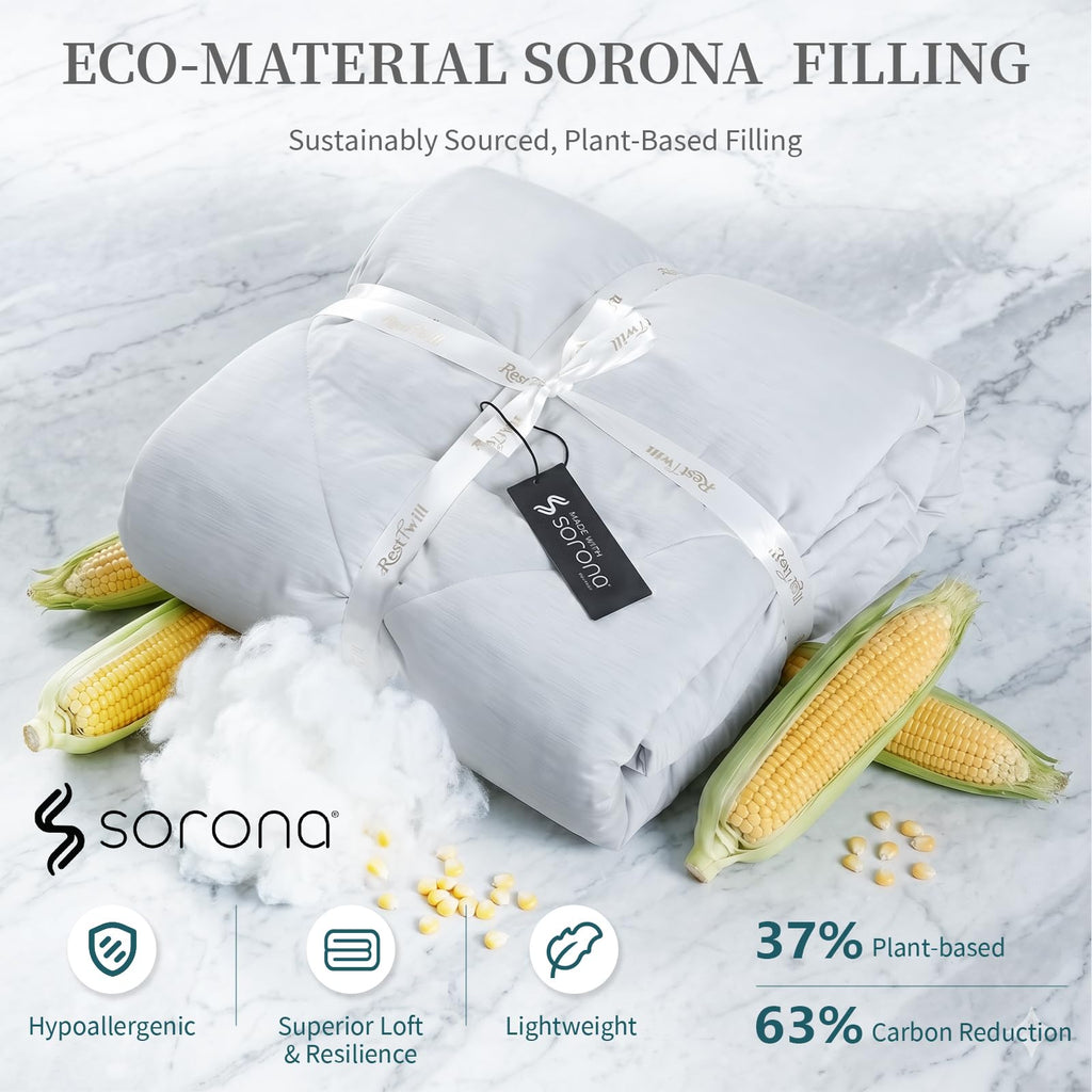 Lightweight Comforter King, Gray All Season Fall Bedding