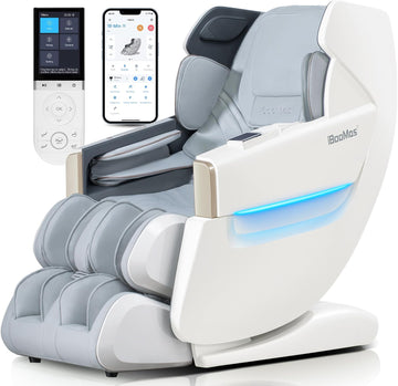 Massage Chair Full Body Zero Gravity 54" SL-Track Shiatsu Recliner | Body Scan, Adjustable 18 Modes, Auto Extending