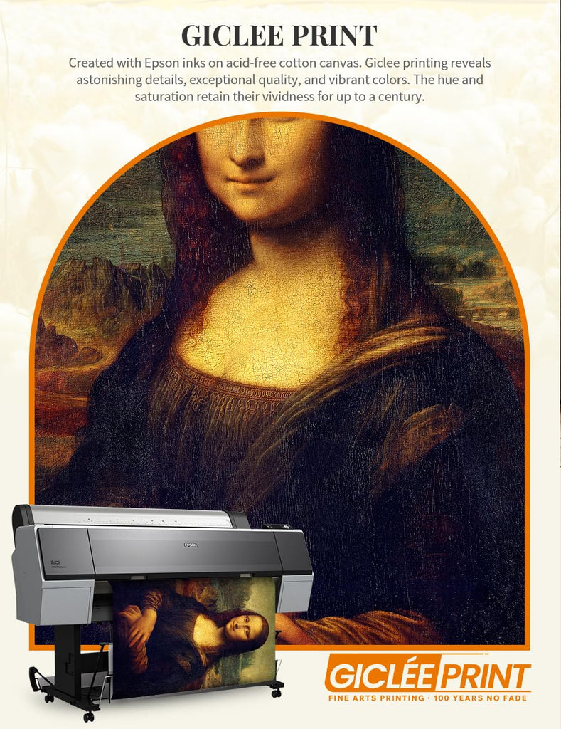 Mona Lisa Canvas Wall Art, Gallery Wrapped, 36x24
