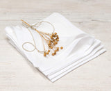 Handmade Basic Hemstitch Border Linen-Cotton Tablecloth (12" x12 Napkins - Set of 4)