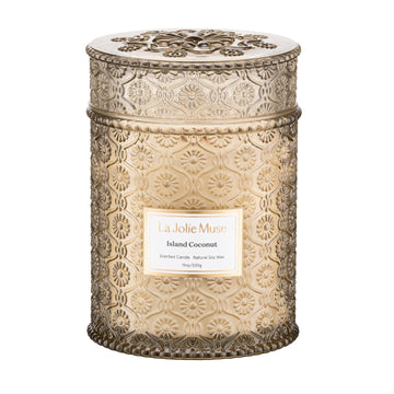 Island Coconut Vanilla Scented Candles, 19 oz Soy Wax