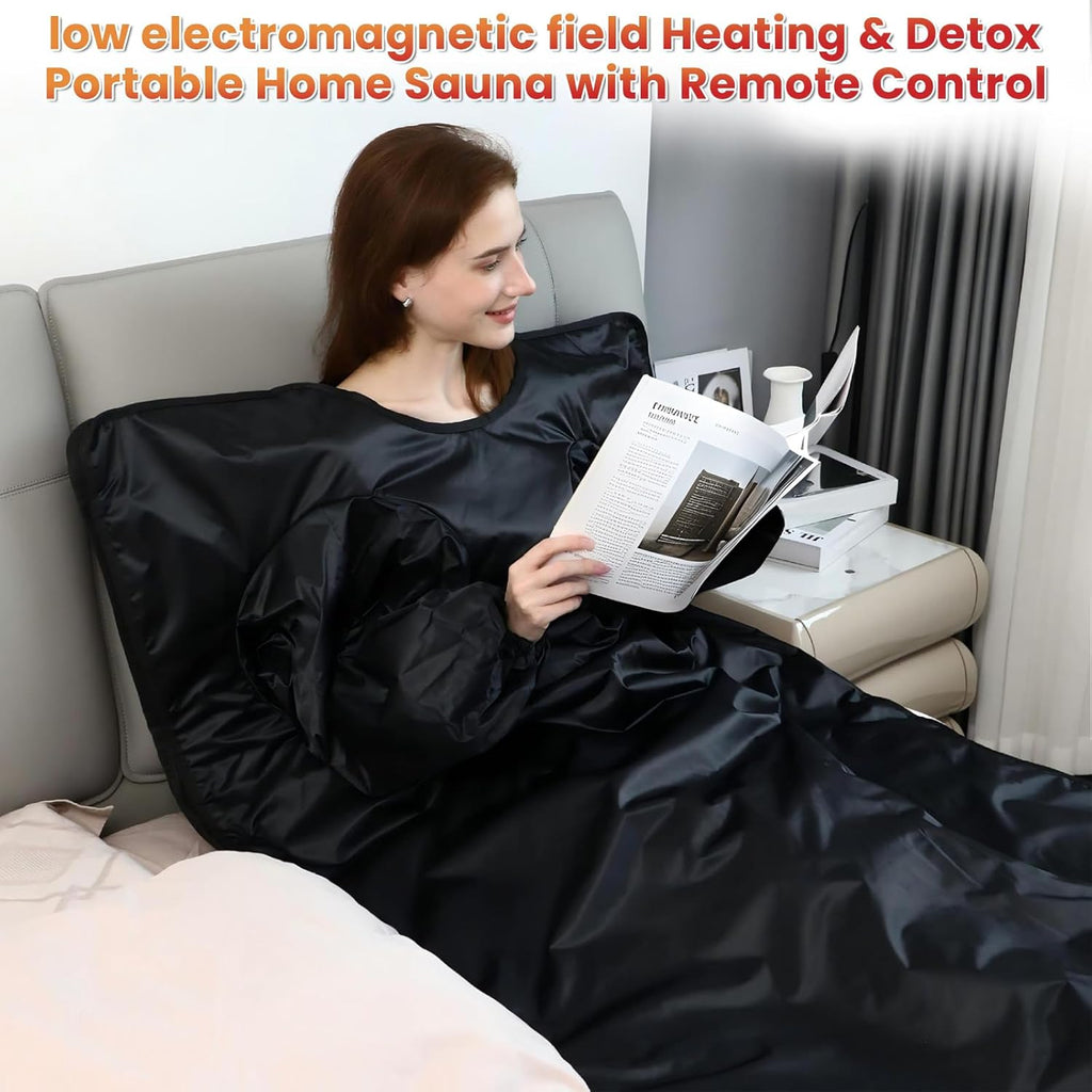 Sauna Blanket, Dual-Sided Temperature Control, Relieves Fatigue, Enhances Skin Elasticity