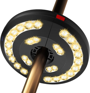 Patio Umbrella Lights-Rechargeable Outdoor Lights Decor | Patio Table Pole Light 28 LED 3 Lighting Modes