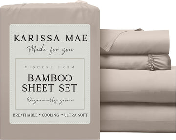 Luxury Bamboo Viscose Sheet Set | 100% FSC Certified | Cooling | Luxuriously Soft | 18" Deep Pockets