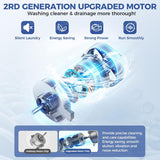 Portable Washing Machine 20Lbs Portable Washer with Drain Pump, 2.8 Cu.ft Compact Washer Machine with 10 Programs 8