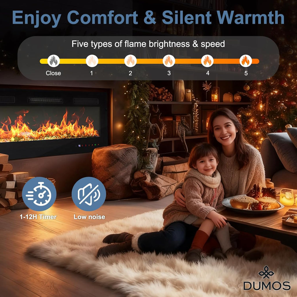 42" Freestanding Electric Fireplace