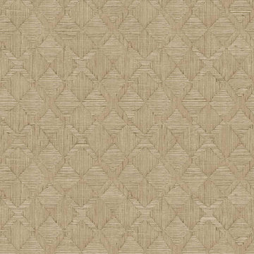 X Jeremiah Brent Cream Textured Hoffmann Faux Sisal Removable Peel and Stick Wallpaper, 20.5 in X 16.5 ft, Made in