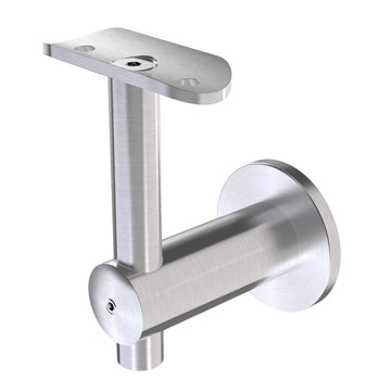 Handrail Bracket Stainless Steel 316 Round (Satin Stainless Steel)