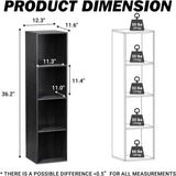 4 Cube Storage Organizer, 4 Tier Cube Low Bookcase Freestanding Storage Display Organizer