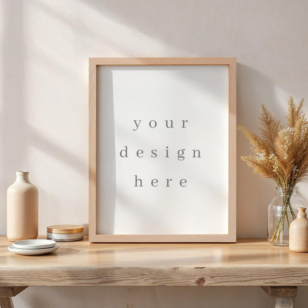 11x14 Solid Oak Wood Picture Frame, Natural Oak, 1 Pack