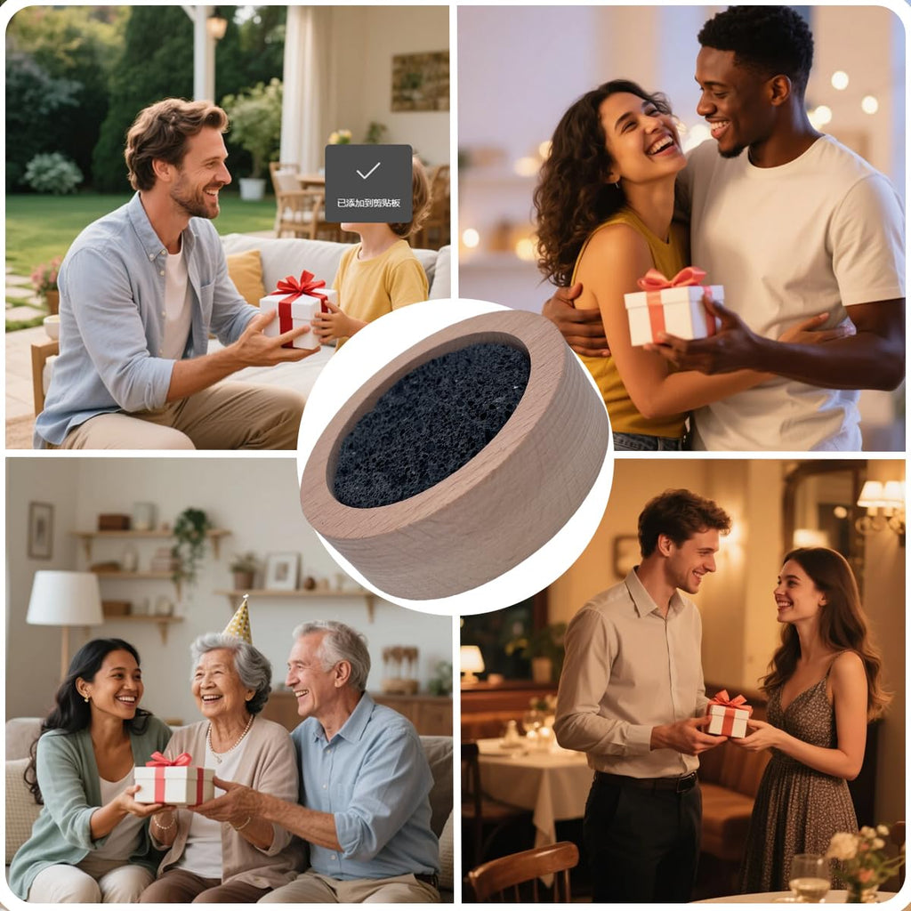 Passive Diffuser Lava Rock Natural Set Essential Oil Aromatherapy Stone, Car & Gifts - Compact Wood Bas (2)