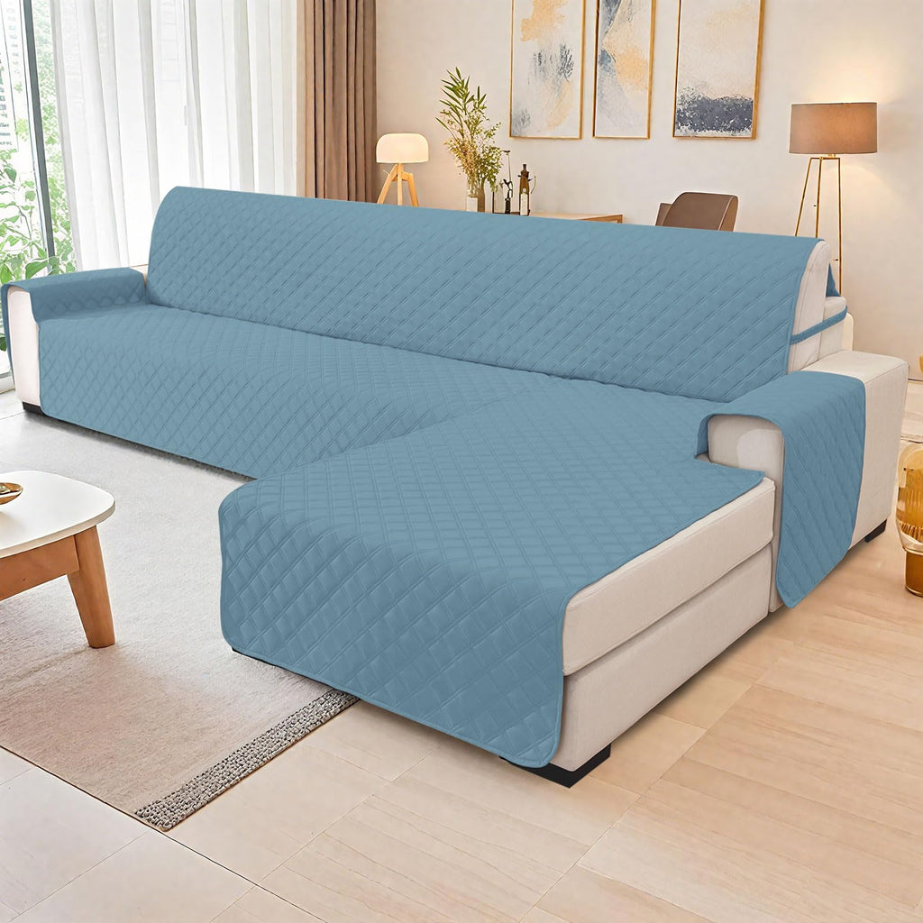 Waterproof Sectional Couch Covers for Dogs, X-Large, Aqua Blue