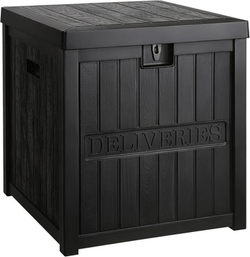 51 Gallon Package Delivery Box Secure Parcel Drop Box, Waterproof Deck Box