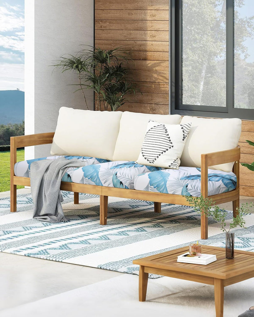 Sofa Cushion Covers, Stretch Printed Seat Cushion Cover Couch Seat Slipcovers Washable Furniture Protector for