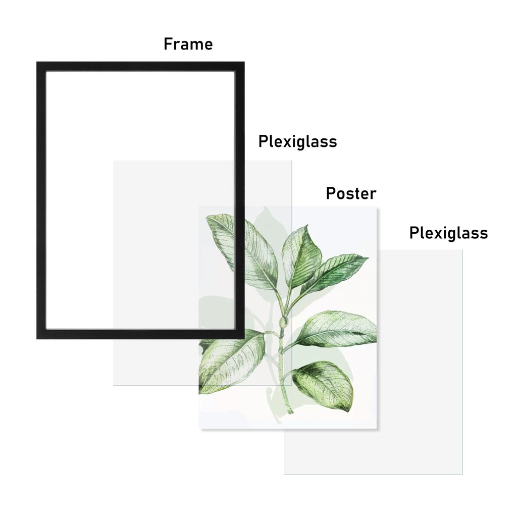 12x16 Floating Picture Frame, Black