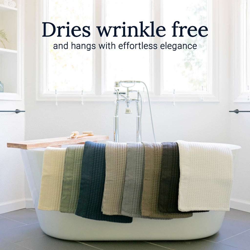 Waffle Bath Sheet Quick Dry Towel, Thin Luxury Bath Towels, Bath Sheets 40x80 Large Bath Towels, Modern Style (Sage