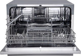 DWP63 21-5/8 Inch Wide 6 Place Setting Countertop Dishwasher - Silver