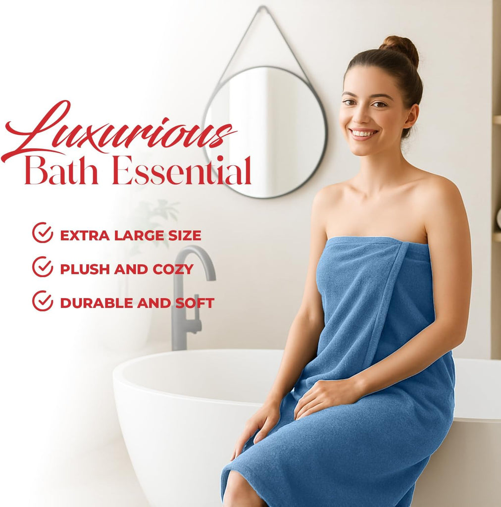 Pack of 1 Jumbo Bath Sheet 40 x 80 Inches 100% Cotton Oversized Bath Towel , Extra Large & Lightweight, Soft &