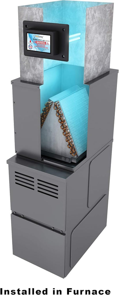 REKO Lighting R2000 Air Purifier Whole House Uv uvc Light in Duct for HVAC Ac (Air Conditioning) Duc