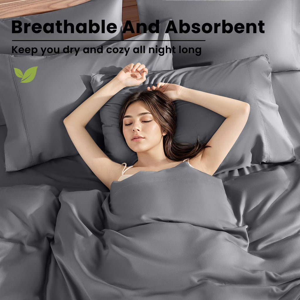 100% Viscose Derived from Bamboo_Sheets, Extra Deep Pocket