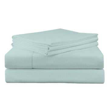 200 GSM Flannel Sheet Set, California King, Solid, Lagoon