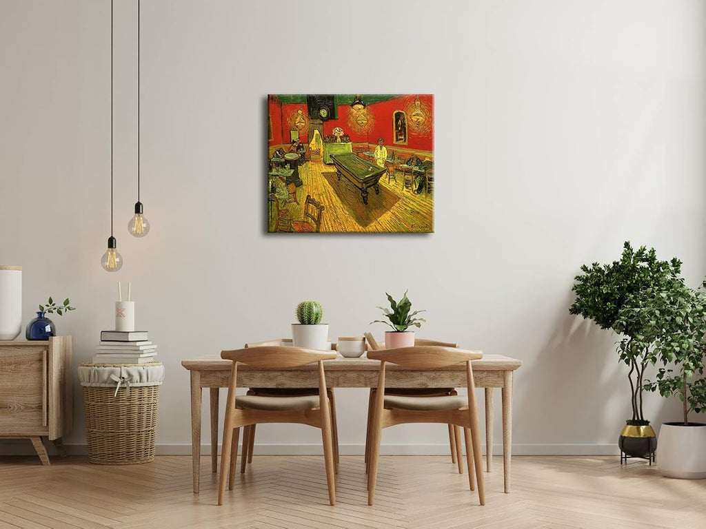 Large Classic Canvas Prints Wall Art The Night Cafe in the Place Lamartine in Arles by Van Gogh Famous Abstract Oil