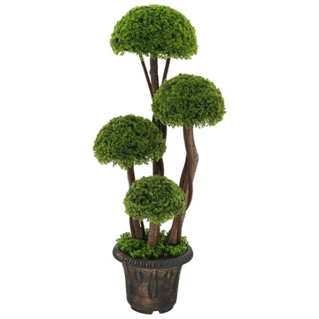 3FT Artificial Cypress Topiary Ball Tree Porch