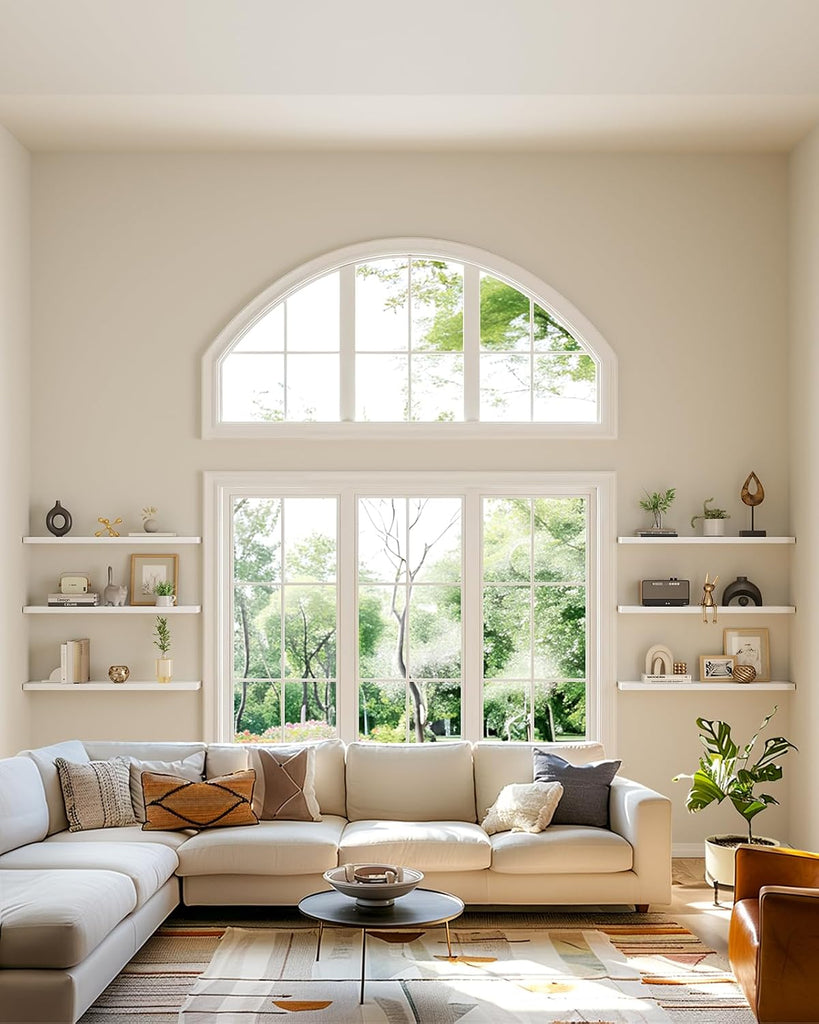 35.4" L Floating Shelves, Wall Shelves Set of 3 /Living Room/Bedroom/Kitchen, White Floating Shelves for Wall Decor
