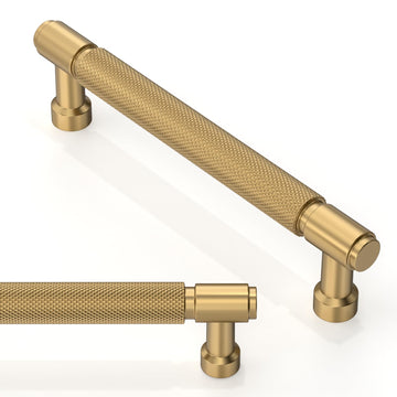 10 Pack Champagne Bronze Knurled Cabinet Pulls 5 Inch(128mm) Kitchen Cabinet Handles Cabinet Hardware Drawer Pulls