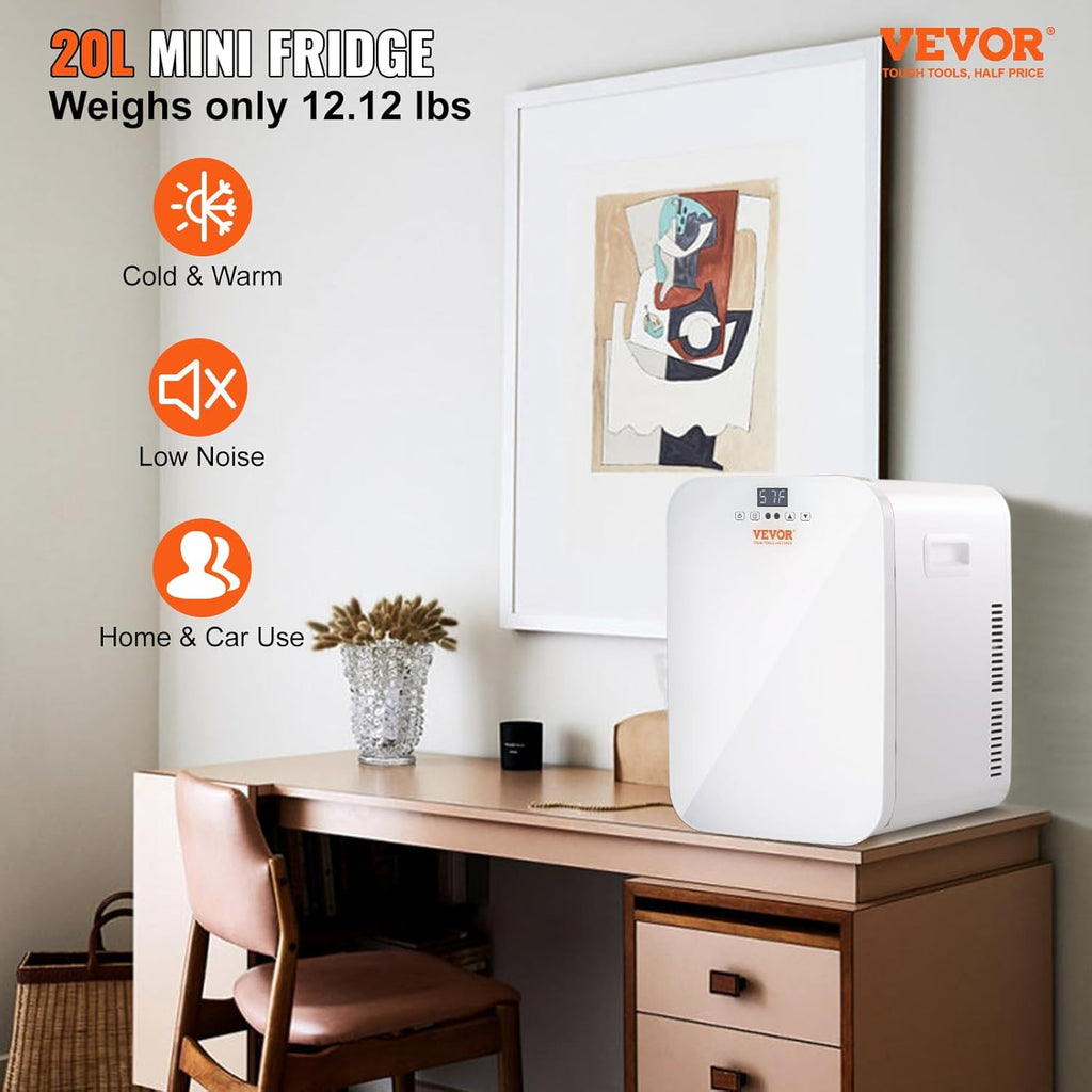 Mini Fridge, 20L Skincare Fridges with Temper Control Touch Screen