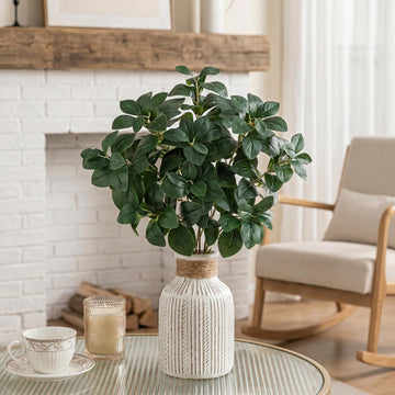 3 Pcs Artificial Greenery Stems, 27.5" Faux Magnolia Leaves Branch