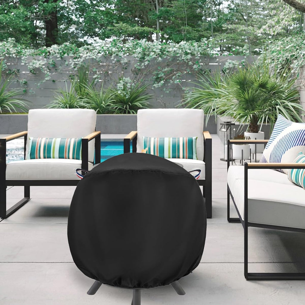 Fire Pit Cover Round Waterproof for 35in Globe Fire Ball