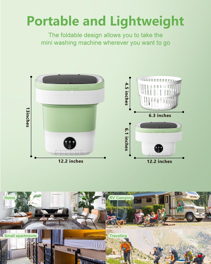 Portable Washing Machine, 16L Mini Washer Washer,3 Cleaning Modes Suitable For Home Apartments Dormitories, Hotels