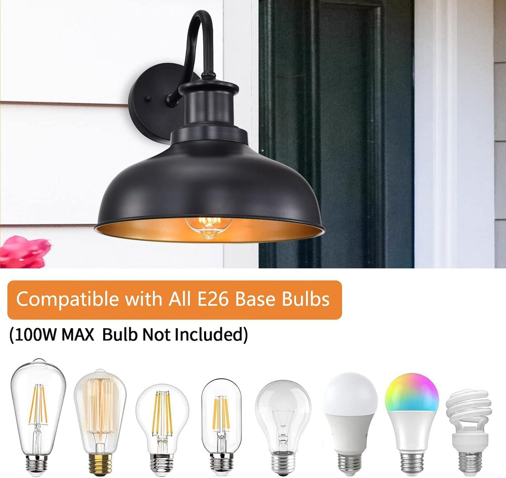 Outdoor Barn Lights, Farmhouse Outdoor Wall Sconces, Rustic Exterior Wall Mount Lights