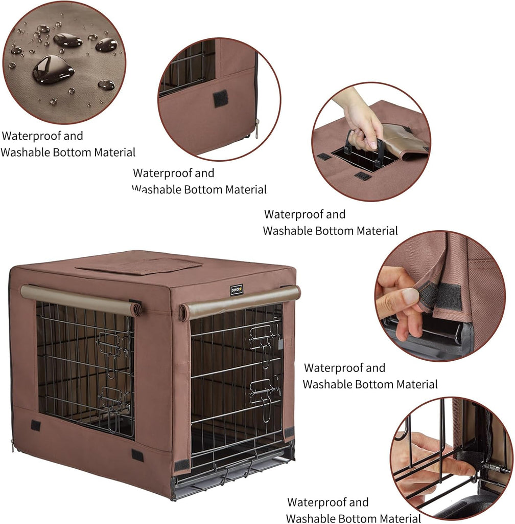 Dog Crates for Small Medium Size Dogs Indoor Double Door Dog Kennels & Houses for Puppy and Cats