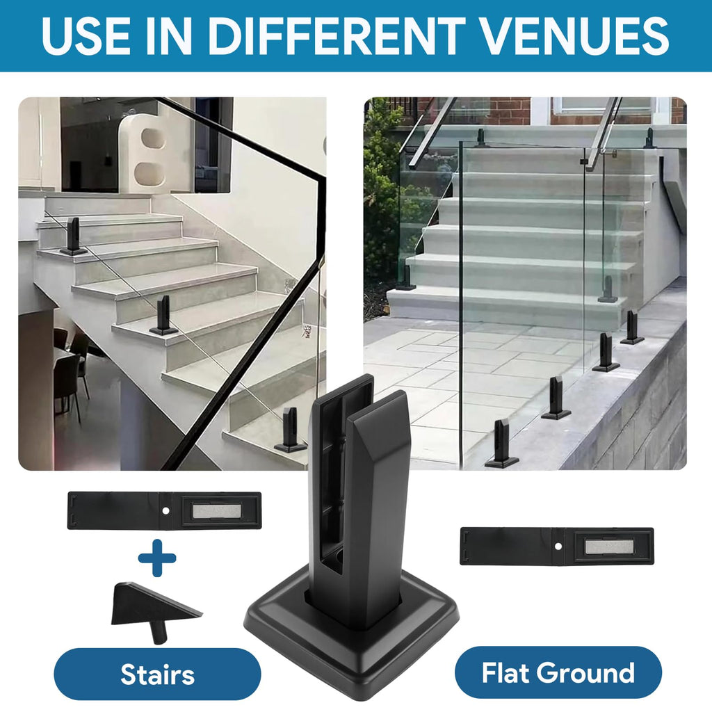 10 PCS Square Glass Railing Spigots