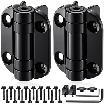 2 Pack Self Closing Gate Hinges 3.5 inch Self-Aligning Heavy Duty Spring Hinges Adjustable Tension Pool Safety for
