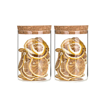 Airtight Glass Storage Containers with cork Lid, Pantry Organization and Storage jar, Ideal for Coffee Beans Snacks