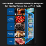 BODEGACOOLER Commercial Merchandiser Refrigerator, 5.7 Cu.Ft Single Swing Glass 