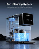 Nugget Ice Makers Dispenser 40 lbs Per Day Pebble Sonic Ice Machine Countertop, Touch-Free Ice, Self-Cleaning