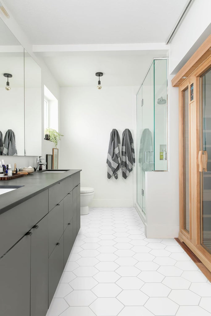 Hexley 9 in. x 10 in. Ecru Matte Porcelain Hexagon Tile Flooring
