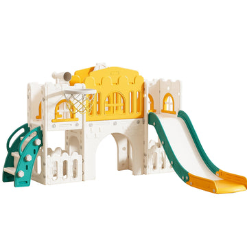 7in1 Toddler Slide Set Toddler Outdoor Playset Indoor Playground