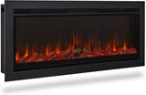 49" Wall-Mount or Recessed Electric Fireplace Insert