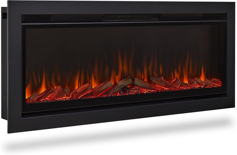 49" Wall-Mount or Recessed Electric Fireplace Insert