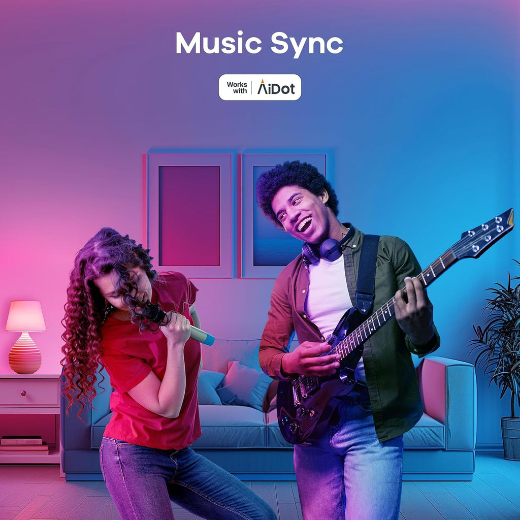 Matter Smart Light Bulb, Smart Light Bulbs Work with Apple Home, Alexa, Google Home, SmartThings, A19 Color Changing