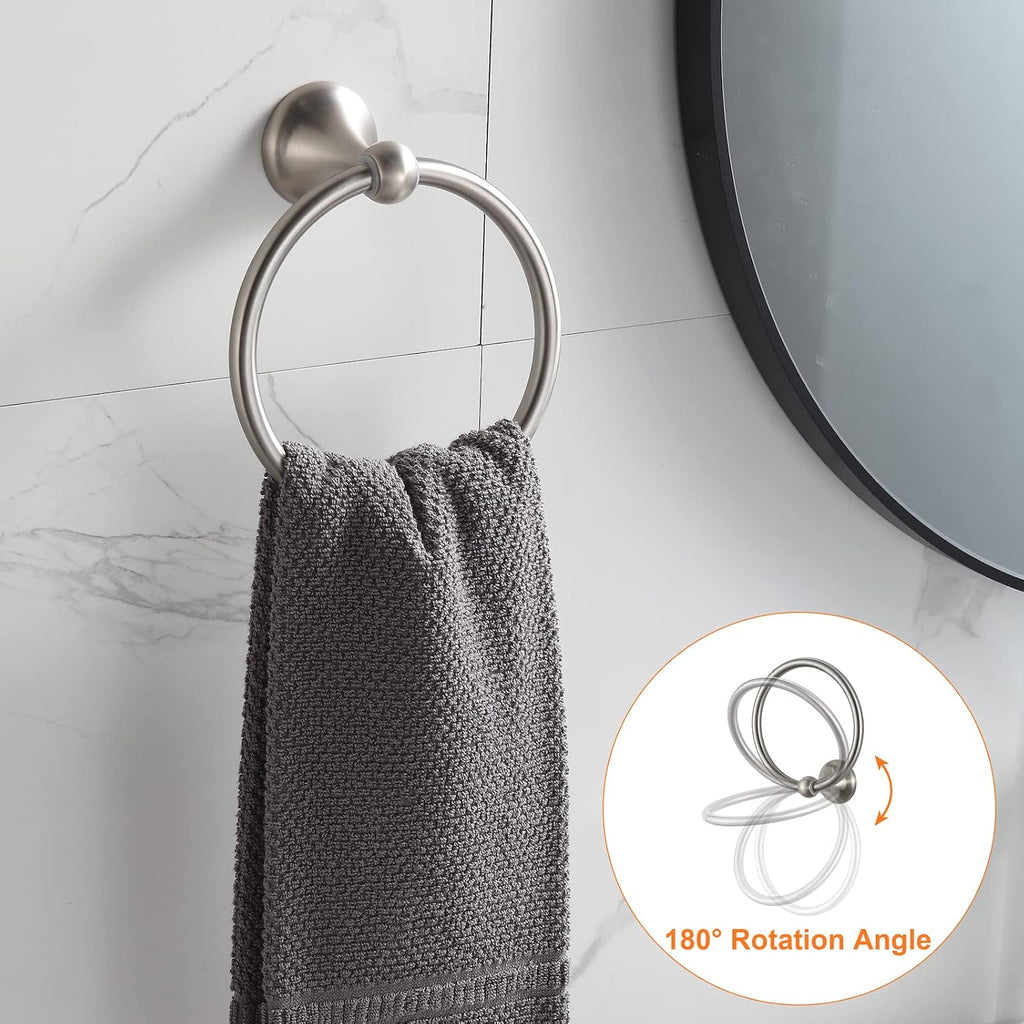 Bathroom Hardware Set Brushed Nickel Adjustable Expandable Bath Towel Bars Bathroom Accessory Set Towel Racks