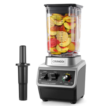 Professional Commercial Blender, Max 1500W, 80oz Pitcher, Powerful Blender with Tamper for Smoothie, Ice Crushing