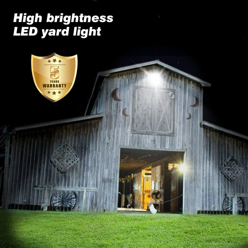 120W LED Barn Light Dusk to Dawn Outdoor Security Area Flood Light | 18000LM,5000K,Photocell,Free Extension Arm,Pole
